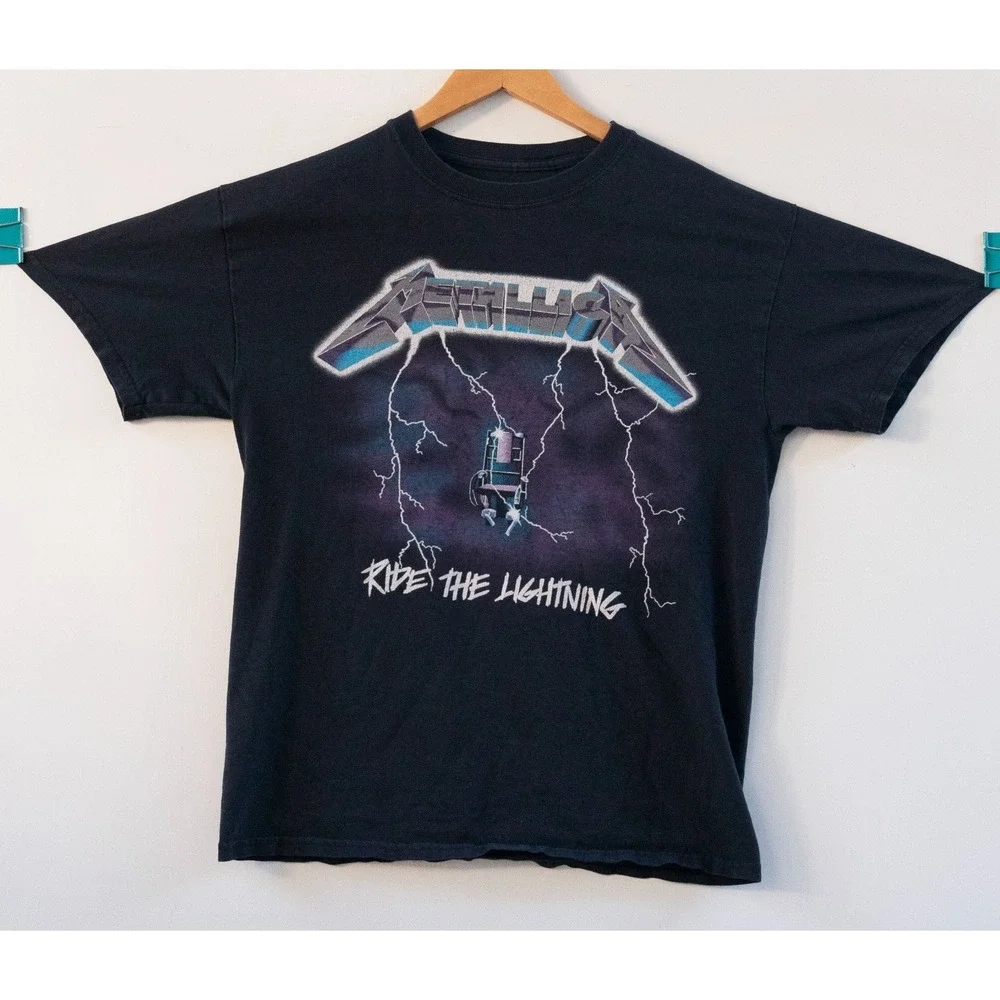 Metallica Ride The‎ Lightning T-Shirt Black Size L
